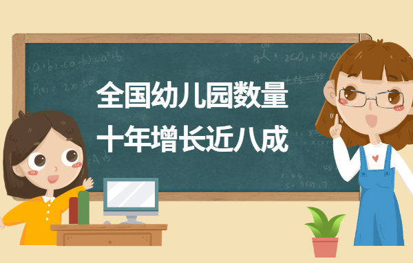 行業速報：全國幼兒園數量十年增長近八成